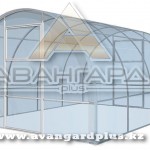 Теплица "Удачная Стандарт" 4м. СПК Skyglass 6 мм